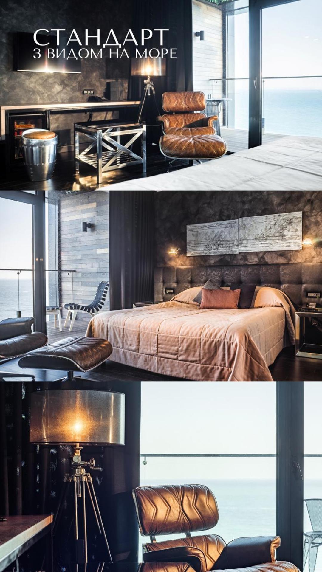M1 Club Hotel Odesa Exterior photo A bedroom in the Sky Tower