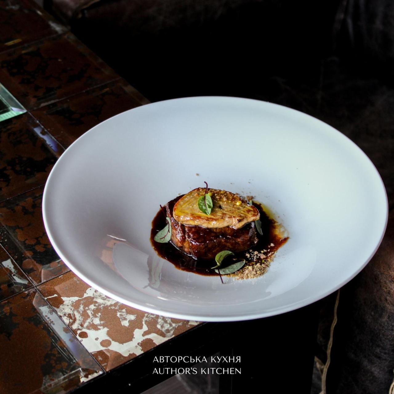 M1 Club Hotel Odesa Exterior photo A steak prepared with the "sous vide" method